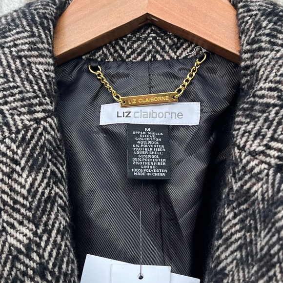 NWT- Liz Claiborne Wool Coat - Picture 2 of 6